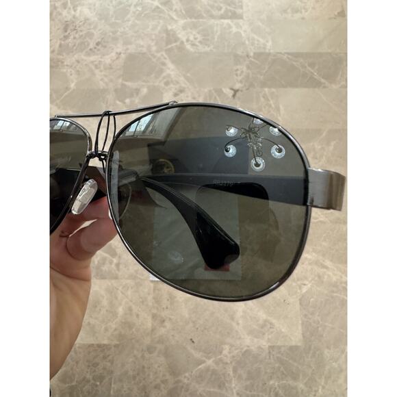 Ray Ban Aviator Sunglasses QB 2457 NWT Black Frames Shades - Picture 3 of 7